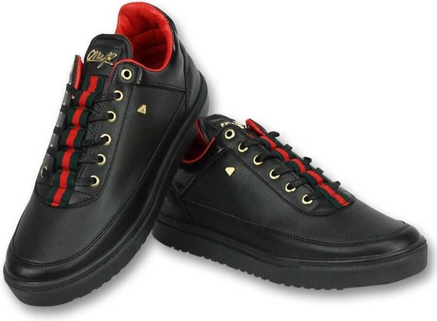 Cash Money Schoenen Kopen Heren Sneakers Mannen Line Black Green Red CMP11 Zwart Maten: - Foto 1