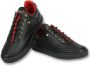 Cash Money Schoenen Kopen Heren Sneakers Mannen Line Black Green Red CMP11 Zwart Maten: - Thumbnail 1