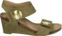 Ca'shott 61200370~~~~~~~~~~~~~~~~~~~~~~ Sandalen met hak Groen - Thumbnail 1
