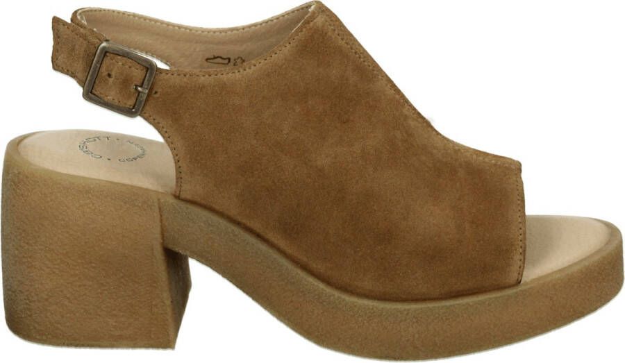 Ca'shott 61200485~~~~~~~~~~~~~~~~~~~~~~ Sandalen met hakDames Sandalen Bruin