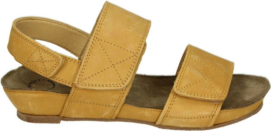 Ca'shott 61200503~~~~~~~~~~~~~~~~~~~~~~ Platte sandalenDames Sandalen Geel