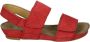 Ca'shott 61200503~~~~~~~~~~~~~~~~~~~~~~ Platte sandalenDames Sandalen Rood - Thumbnail 1