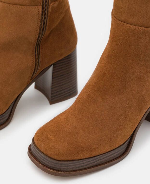 CASUAL Plateausandalen van leer - Foto 3