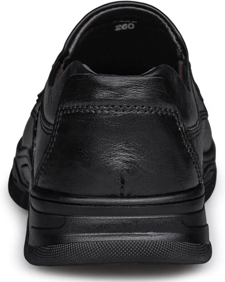 Casual slip-on loafers van leer