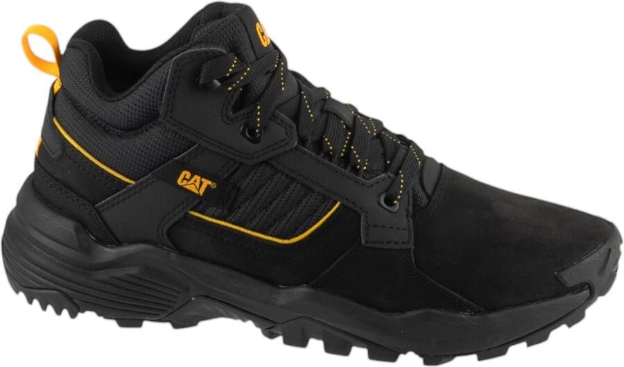 Caterpillar Grapple Leather Mid Mannen Zwart Sneakers