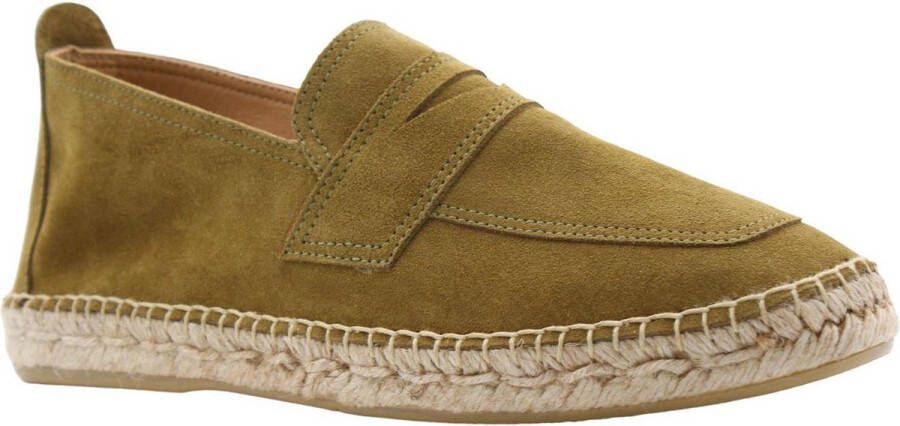 Ctwlk. Comfortabele stijlvolle espadrilles voor mannen Green Heren