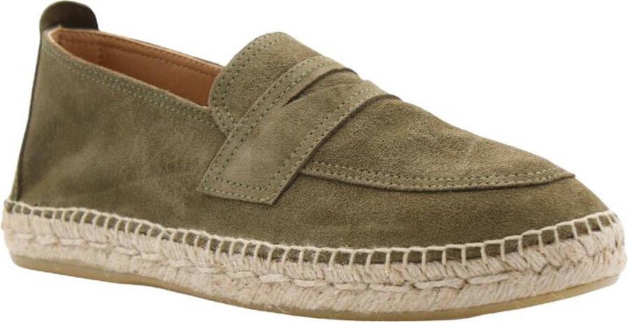 Ctwlk. Comfortabele stijlvolle espadrilles voor mannen Green Heren