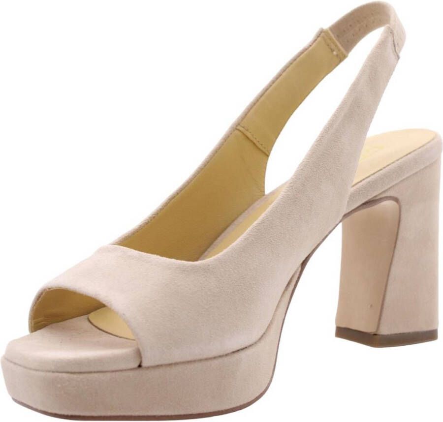 Ctwlk. Elegante hoge hak sandalen Beige Dames