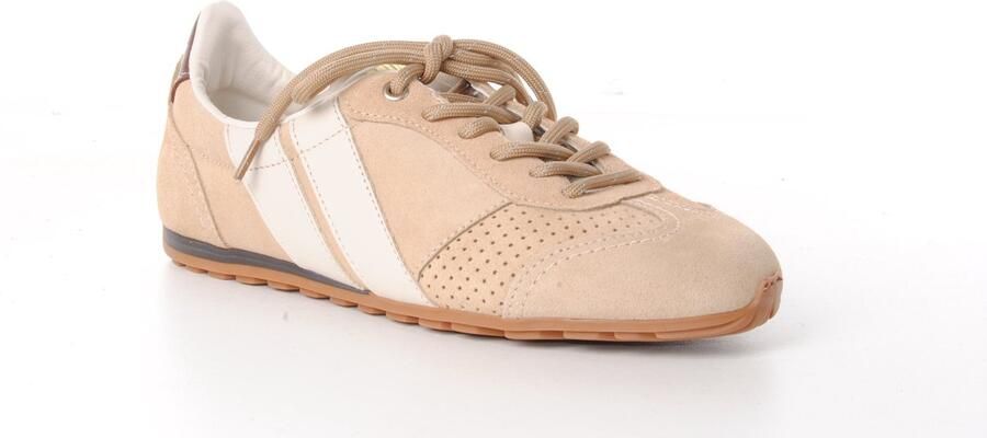 Caval dames sneaker asymetrische beige suède