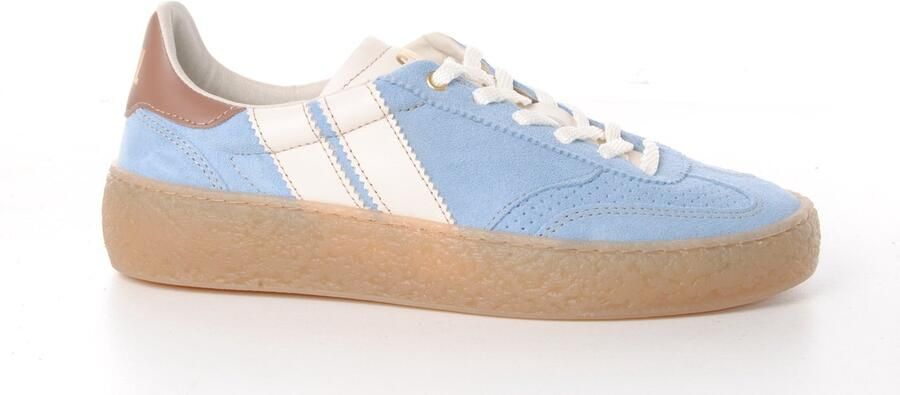 Caval dames sneaker asymmetrisch blauwe suede