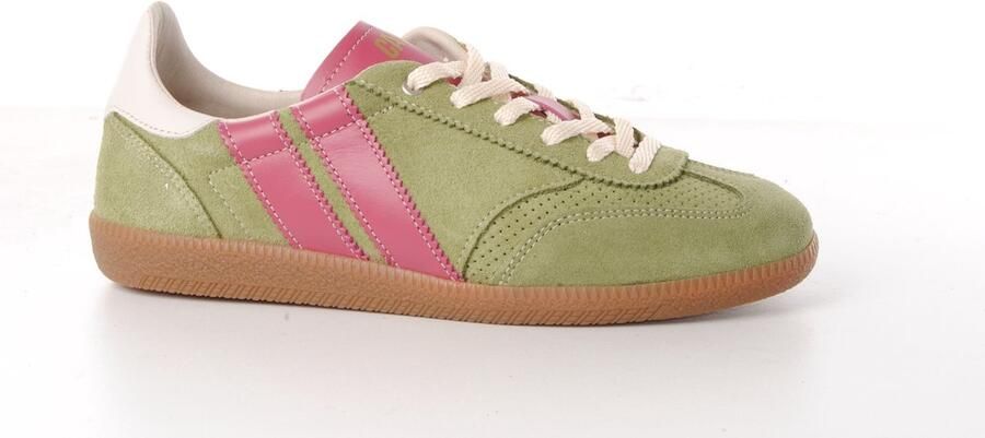 Caval dames sneaker ssymmetrisch suede kaki!