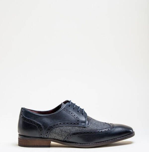 Cavani Faro Tweed Schoenen Navy