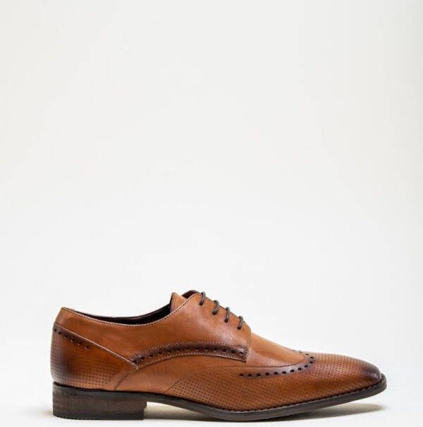 Cavani Lisbon Schoenen Lichtbruin Wingtip Brogue