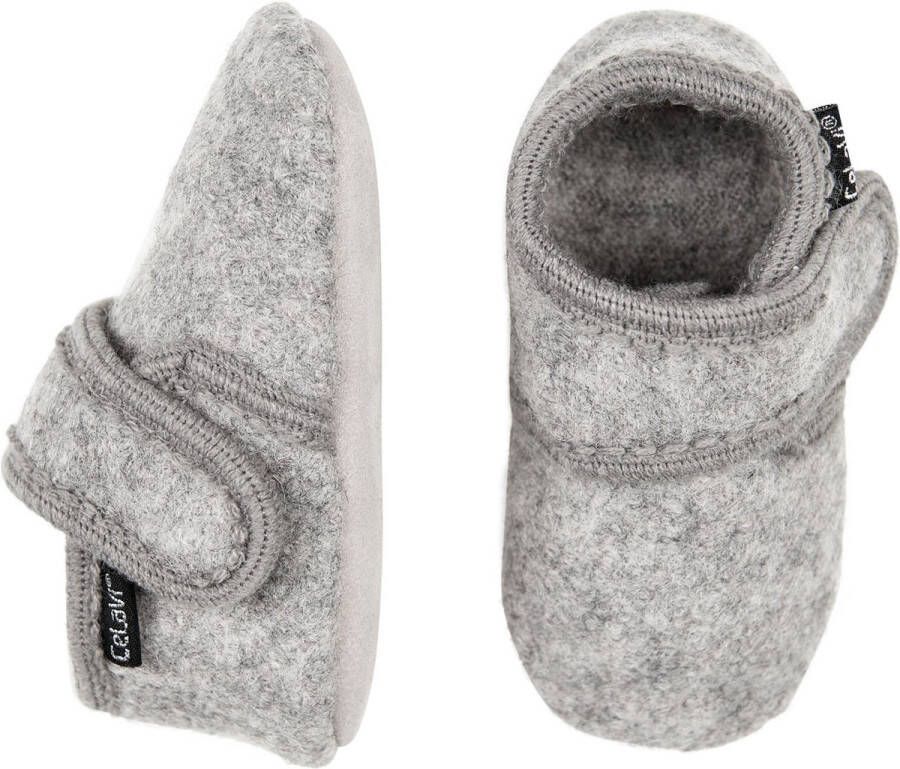 CeLaVi Kinder Baby Schuhe Baby Wool Slippers Grey Melange