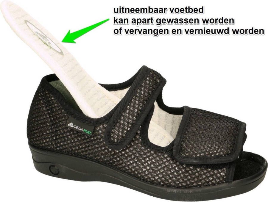 Celia Ruiz -Dames zwart pantoffels - Foto 2