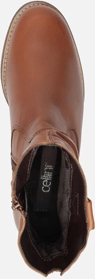Cellini Enkellaarsjes Cognac Leer 180501 Dames Leer - Foto 7
