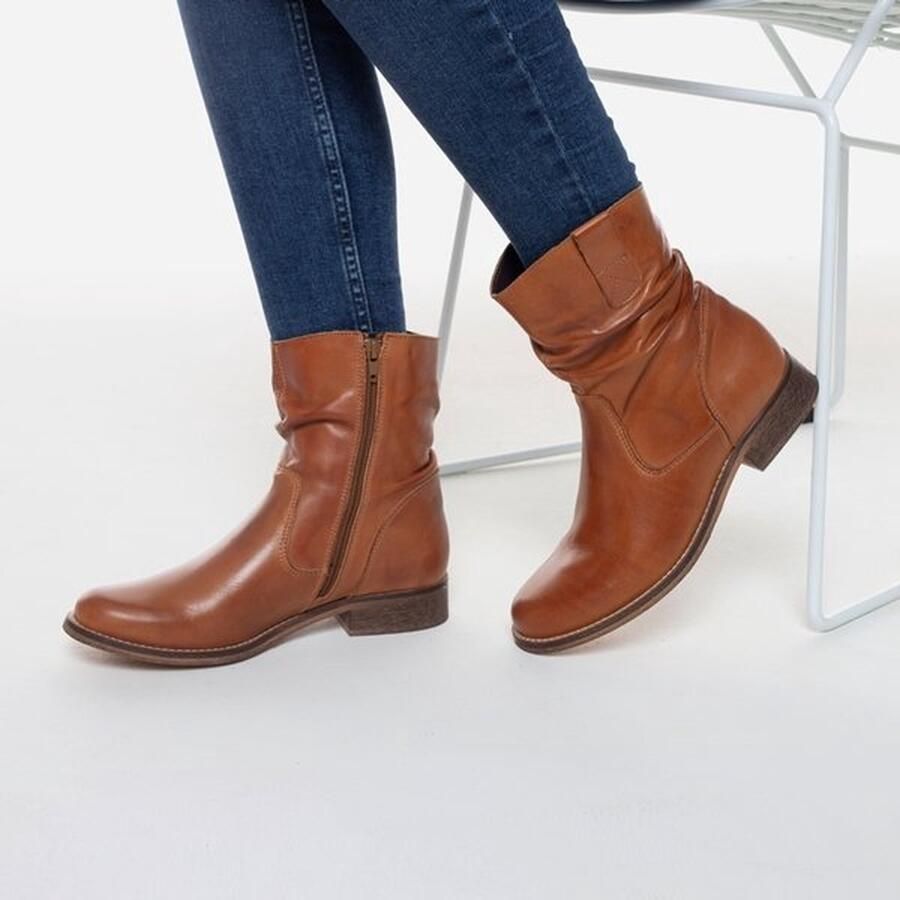 Cellini Enkellaarsjes Cognac Leer 180501 Dames Leer - Foto 3