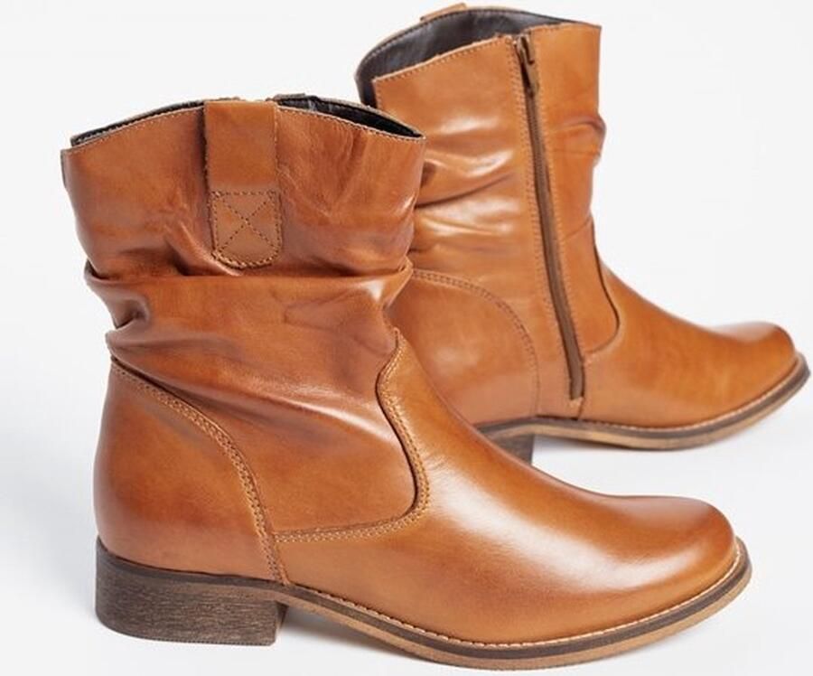 Cellini Enkellaarsjes Cognac Leer 180501 Dames Leer - Foto 5