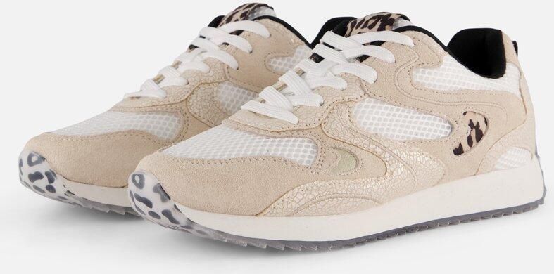 Cellini Leopard Sneakers wit Synthetisch