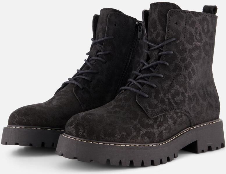 Cellini Leopard Veterboots zwart Suede - Foto 4