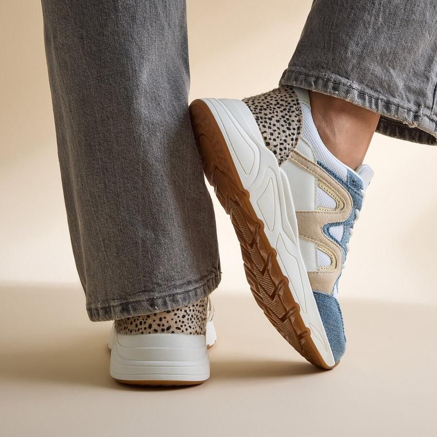 Cellini Sneakers blauw Textiel