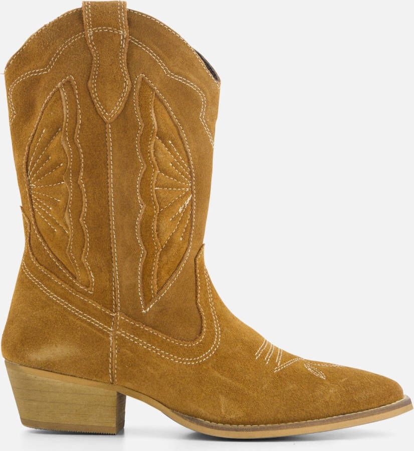 Cowboylaarzen sales bruin leer