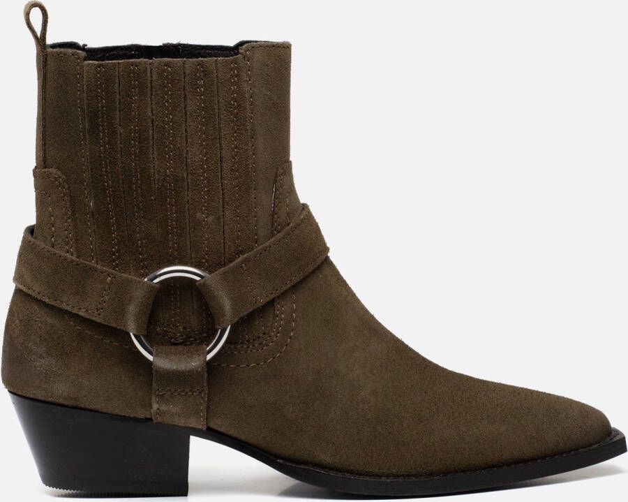 Cellini Cowboylaarzen groen Suede