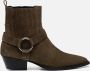 Cellini Cowboylaarzen groen Suede - Thumbnail 1