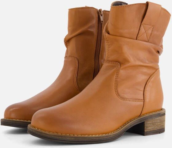 Cellini Enkellaarsjes cognac Leer
