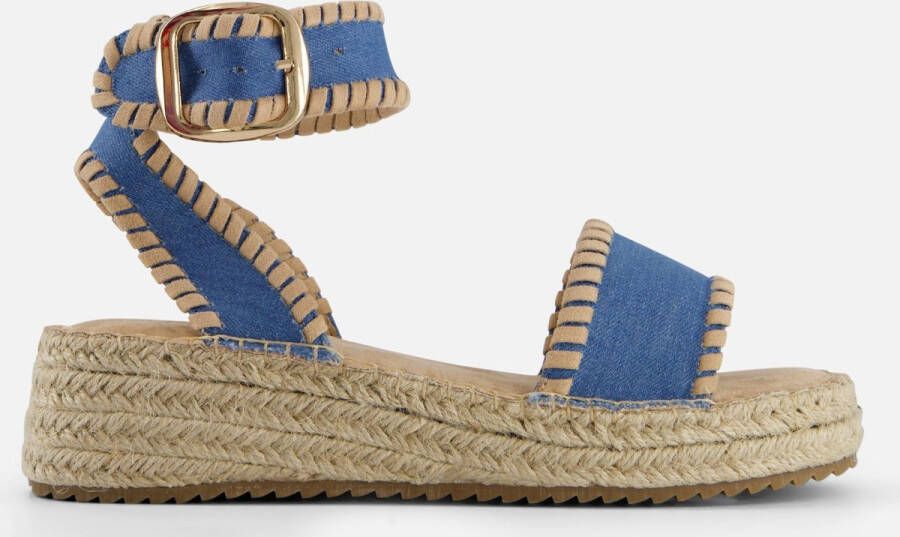 Cellini Espadrilles blauw Textiel