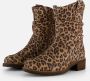 Cellini Leopard Plooi Enkellaarsjes bruin Leer - Thumbnail 1
