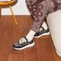Cellini Cellnini Leopard Sneakers zwart Textiel - Thumbnail 3