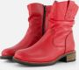 Cellini Plooi Enkellaarsjes rood Leer - Thumbnail 1