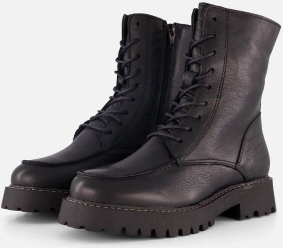 Cellini Veterboots zwart Leer