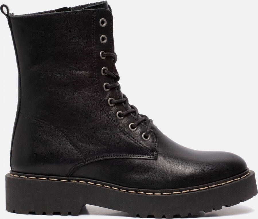 Cellini Veterboots Zwart Leer 172514 Dames