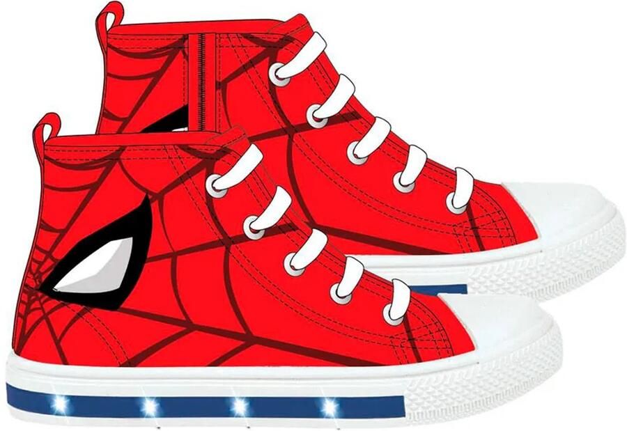 Cerda Group Pvc Sole With Lights High Spiderman Schoenen Rood Jongens