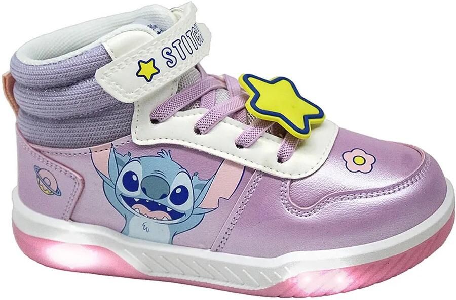 Cerda Group Stitch Pv sneakers Met Lichtjes Paars Meisjes