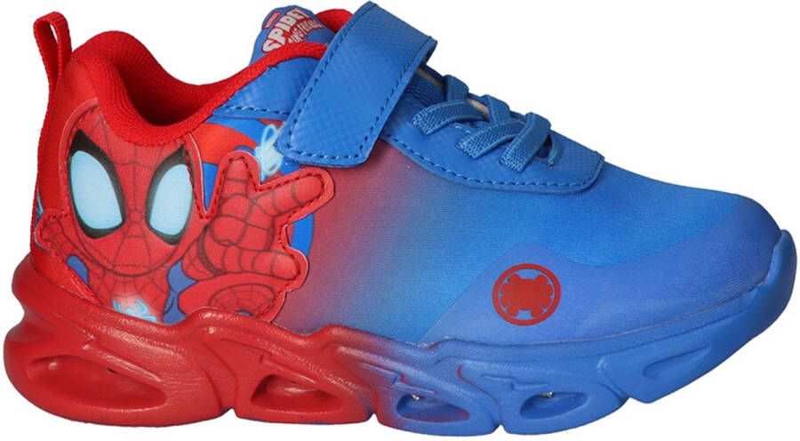 Cerda Group Eva Spidey-sneakers Met Lichtjes Rood Blauw Jongens