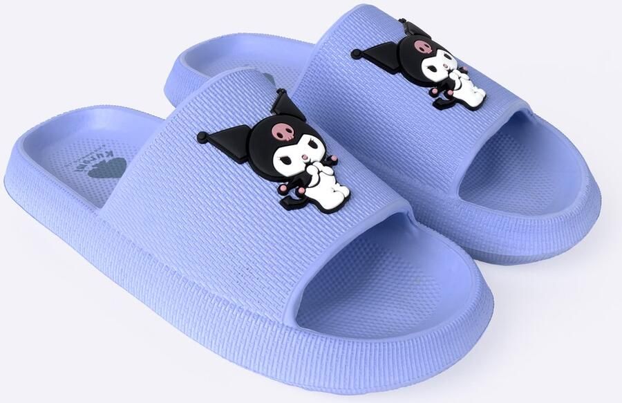 CERDÁ LIFE'S LITTLE MOMENTS Hello Kitty Kuromi Slippers Dames Paarse Badslippers Comfortabel Officiële Sanrio Merchandise - Foto 2