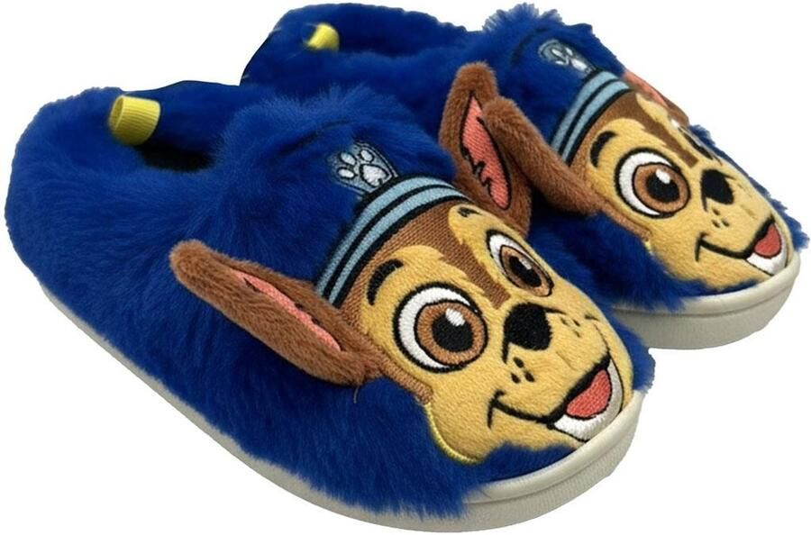 CERDÁ LIFE'S LITTLE MOMENTS Paw Patrol Sloffen Jongens Chase Blauwe Pantoffels met Antislip Zool Zachte Warme Slippers Officieel