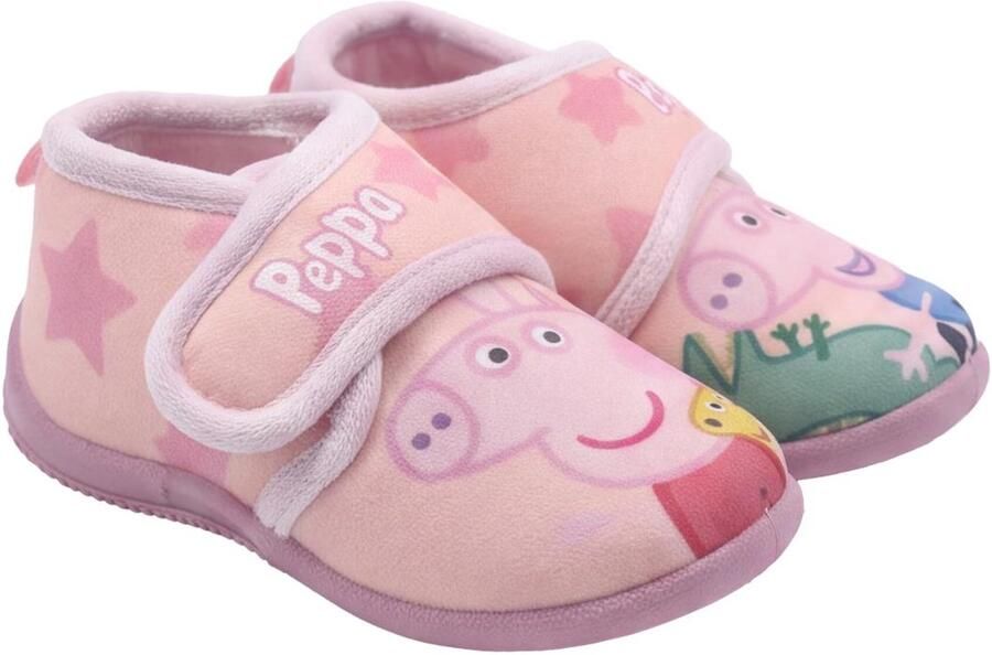 CERDÁ LIFE'S LITTLE MOMENTS Peppa Pig Pantoffels Meisjes Kindersloffen Roze Huisschoenen met Klittenband