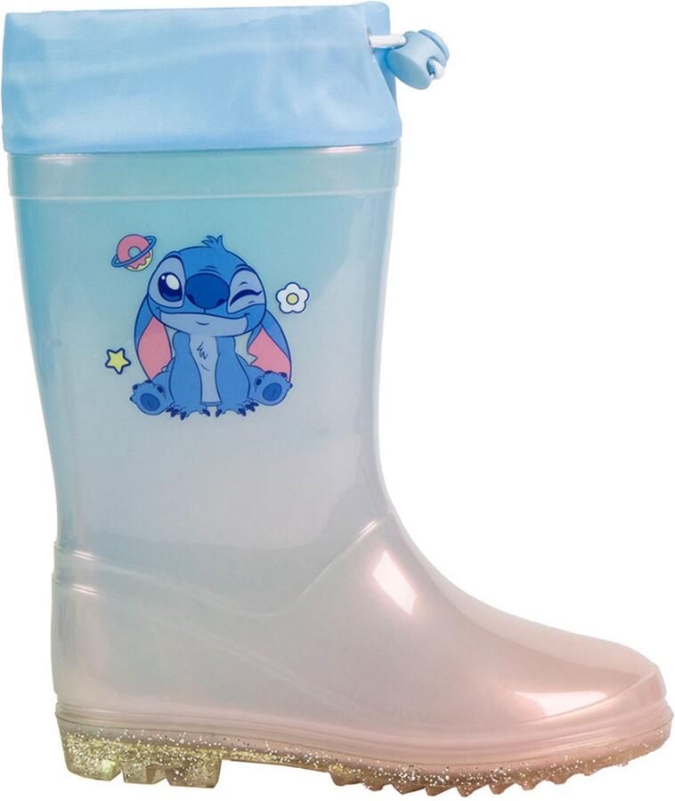Cerda Stitch Pvc Regenlaarzen Blauw Meisje