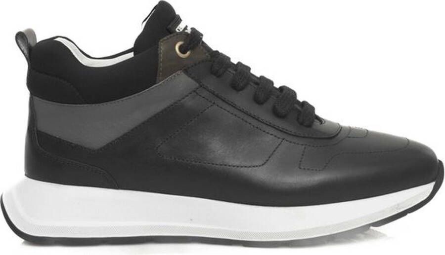 Cerruti 1881 Echt Lederen Platformsneakers Met Logo Aan De Voorkant
