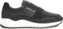 Cerruti 1881 Blauwe Leren Sneakers Hoge Zool Zijlogo Black Heren - Thumbnail 1