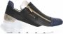 Cerruti 1881 Zwarte Leren Platform Sneakers met Zijlogo Multicolor Dames - Thumbnail 1