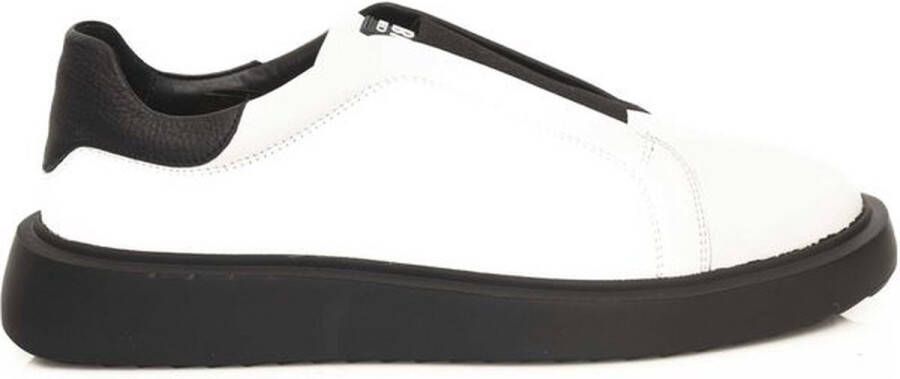 Cerruti 1881 Leren Sneaker Met Hoge Zool En Logo Aan De Zijkant