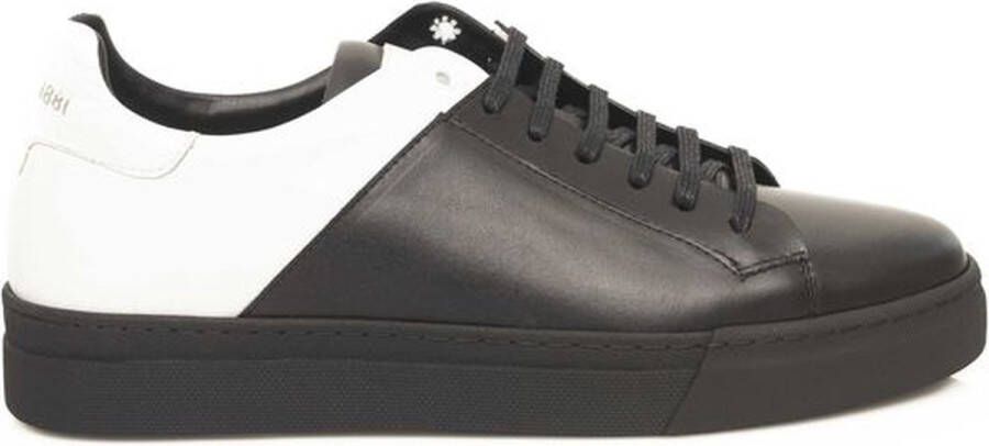 Cerruti 1881 Heren Leren Sneakers met Rubberen Zool Black Heren