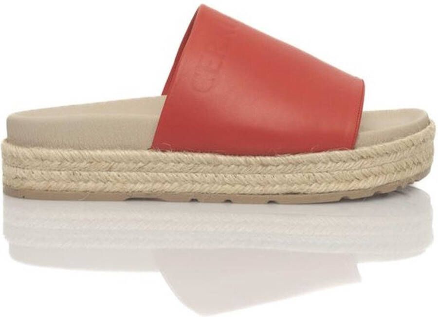 Cerruti 1881 Platform Sandalen van Echt Leer Red Dames
