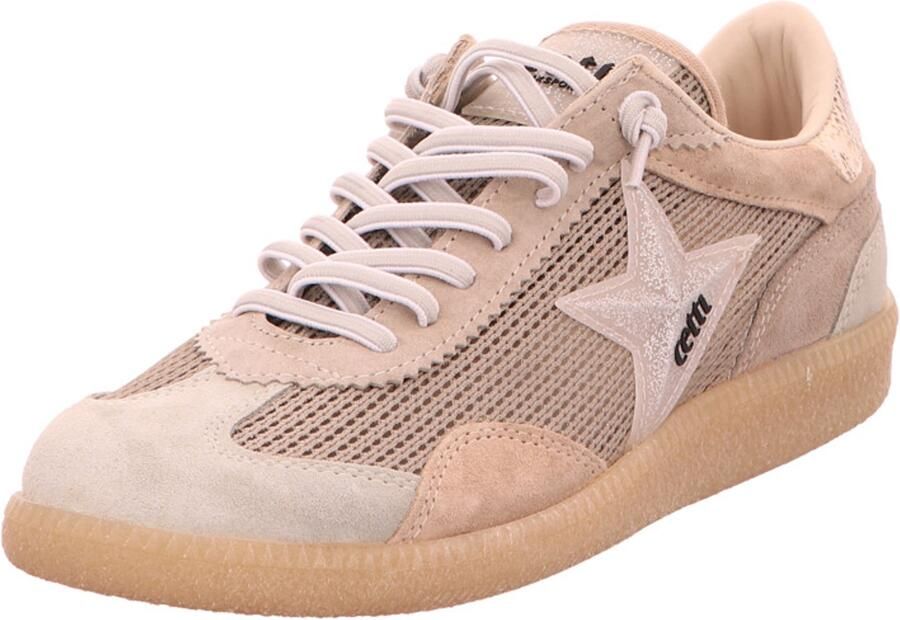 Cetti Sneakers laag 'Sneaker Damen C1385 SRA wasabi Rauleder in grün' beige
