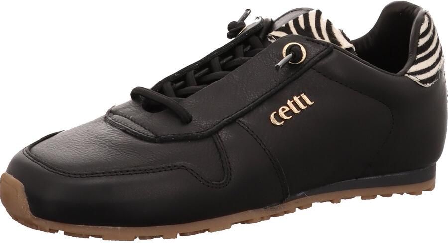 Cetti dames veterschoenen zwart